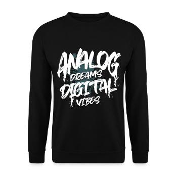 Synthesizer - Unisex Sweatshirt - black - Front - Alina (178cm) & Michal (187cm)