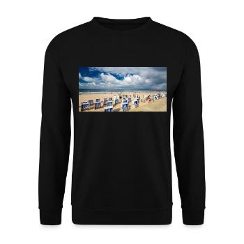 Sylt - Unisex Sweatshirt - black - Front - Alina (178cm) & Michal (187cm)