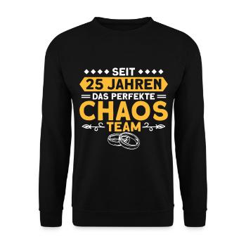 Verheiratet Ehepaar Silberhochzeit - Unisex Pullover - Schwarz - Vorne - Alina (178cm) & Michal (187cm)