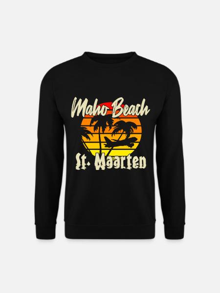 Maho Beach St. Maarteen - Unisex Sweatshirt - black