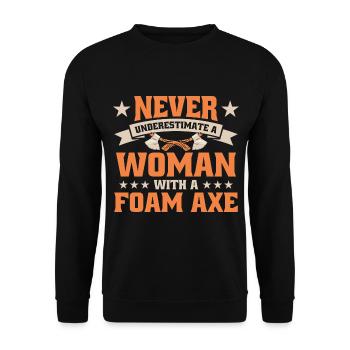 Jeu de rôle en direct GN - Sweat-shirt Unisexe - noir - Devant - Alina (178cm) & Michal (187cm)