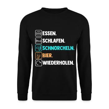 Schullehrerin Lehrerin - Unisex Pullover - Schwarz - Vorne - Alina (178cm) & Michal (187cm)