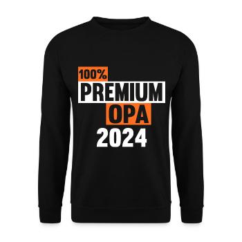 Werdender Opa 2031 - Unisex Pullover - Schwarz - Vorne - Alina (178cm) & Michal (187cm)
