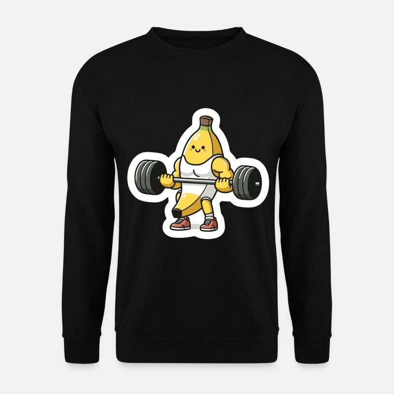 Kraftsport-König Banane - Unisex Pullover - Schwarz