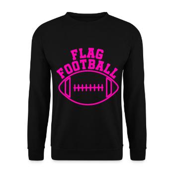 FLAG FOOTBALL – Pour les vraies filles de flag football - Sweat-shirt Unisexe - noir - Devant - Alina (178cm) & Michal (187cm)