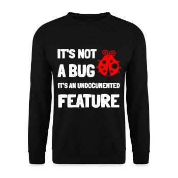 Informatik Informatiker Witz lustiger Spruch Coder - Unisex Pullover - Schwarz - Vorne - Alina (178cm) & Michal (187cm)