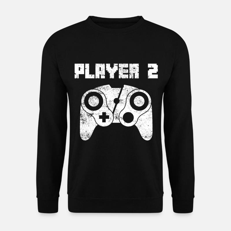 Player 2 Partnerlook Geschenk - Unisex Pullover - Schwarz