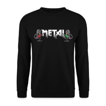 Escargots de musique métal - Sweat-shirt Unisexe - noir - Devant - Alina (178cm) & Michal (187cm)