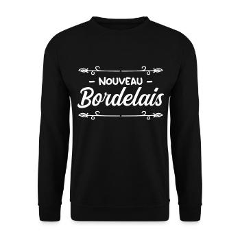 Nouveau Bordelais - Idée cadeau - Sweat-shirt Unisexe - noir - Devant - Alina (178cm) & Michal (187cm)