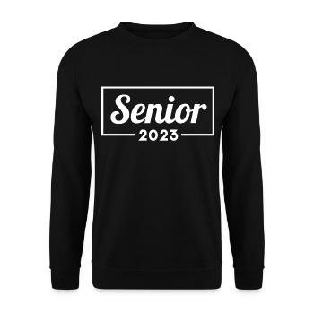 Senior 2023 - Graduated Students Graduation Party - Unisex Sweatshirt - black - Front - Alina (178cm) & Michal (187cm)