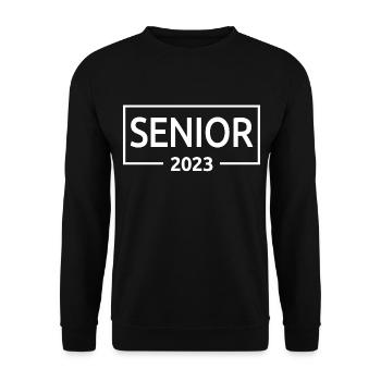 Senior 2023 - Graduated Students Graduation Party - Unisex Sweatshirt - black - Front - Alina (178cm) & Michal (187cm)