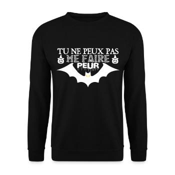 Happy Halloween - jour de Halloween - Sweat-shirt Unisexe - noir - Devant - Alina (178cm) & Michal (187cm)