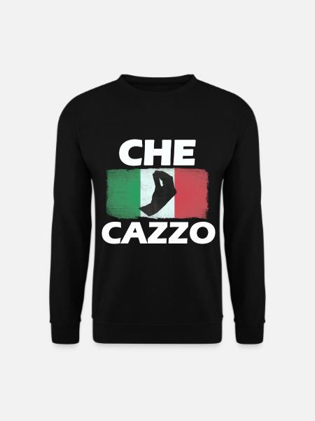 Italiener, Italienischer Spruch - Unisex Pullover - Schwarz