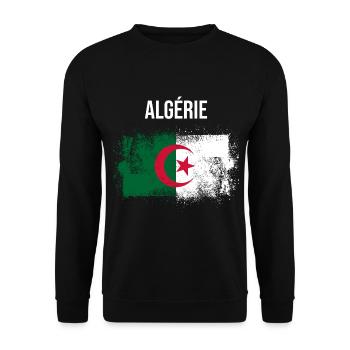 Algérie - Sweat-shirt Unisexe - noir - Devant - Alina (178cm) & Michal (187cm)