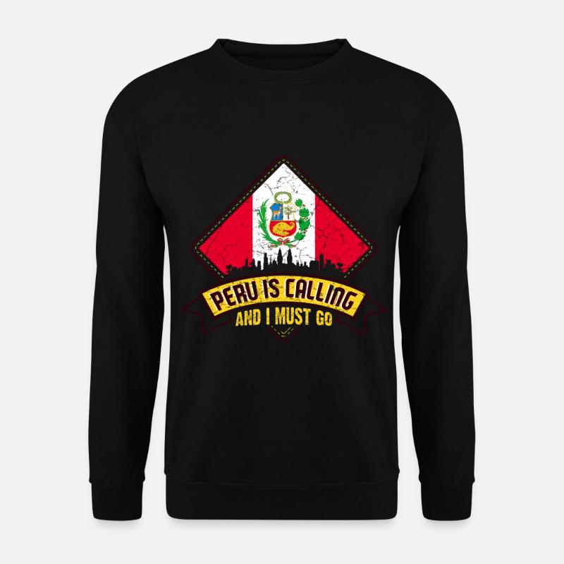 Pérou Drapeau péruvien - Sweat-shirt Unisexe - noir