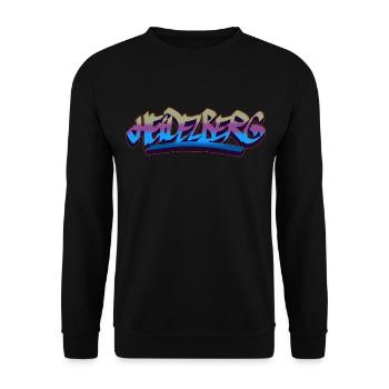 Heidelberg Graffiti Shirt Style streetart urban - Unisex Pullover - Schwarz - Vorne - Alina (178cm) & Michal (187cm)