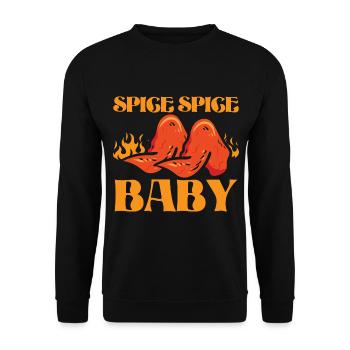 Buffalo Wings Foodie Cuisine Américaine Poulet - Sweat-shirt Unisexe - noir - Devant - Alina (178cm) & Michal (187cm)