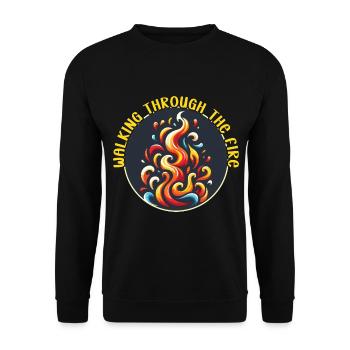 Songtexte Musikliebhaber Songwriter Musikfestival - Unisex Pullover - Schwarz - Vorne - Alina (178cm) & Michal (187cm)