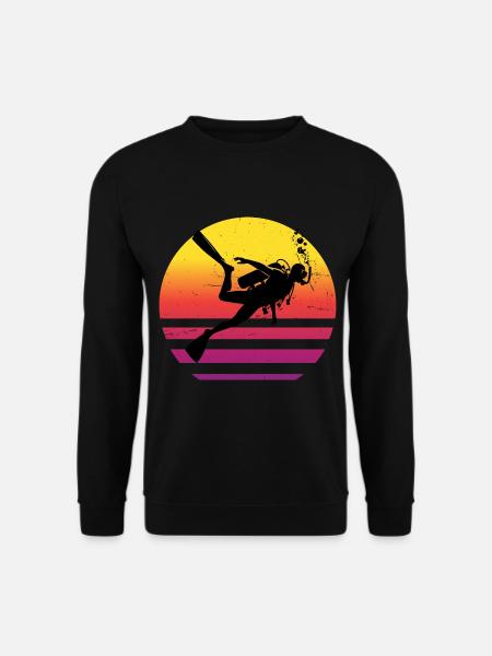 Scuba Taucher Diver Scuba Diver Tauchen - Unisex Pullover - Schwarz