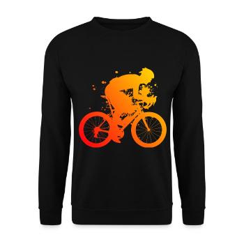 Road Cycling Road Bike Road Bike Men Road Cycling - Unisex Sweatshirt - black - Front - Alina (178cm) & Michal (187cm)