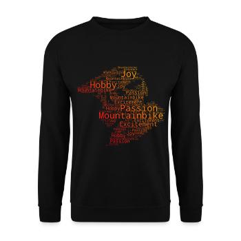 Cycliste Femme Cyclisme Cyclisme VTT - Sweat-shirt Unisexe - noir - Devant - Alina (178cm) & Michal (187cm)