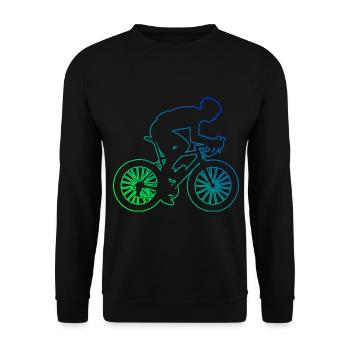 Road Bike Women's Road Cycling Road Cyclist - Unisex Sweatshirt - black - Front - Alina (178cm) & Michal (187cm)