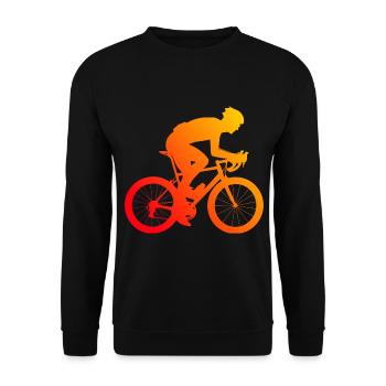 Cyclisme sur route pour femmes Vélo de route Cycliste sur route - Sweat-shirt Unisexe - noir - Devant - Alina (178cm) & Michal (187cm)