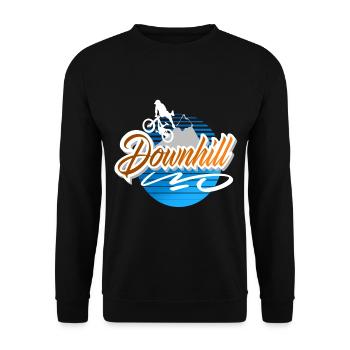 Downhill - Unisex Pullover - Schwarz - Vorne - Alina (178cm) & Michal (187cm)