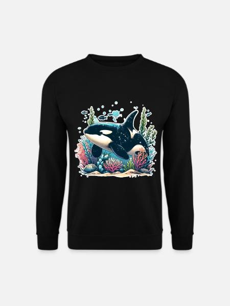 Orque Épaulard - Sweat-shirt Unisexe - noir