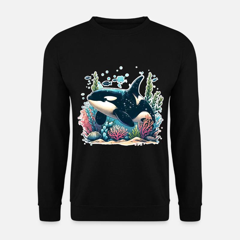 Orca Schwertwal - Unisex Pullover - Schwarz