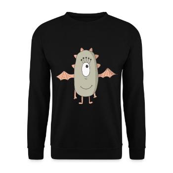 monster - Unisex Sweatshirt - black - Front - Alina (178cm) & Michal (187cm)