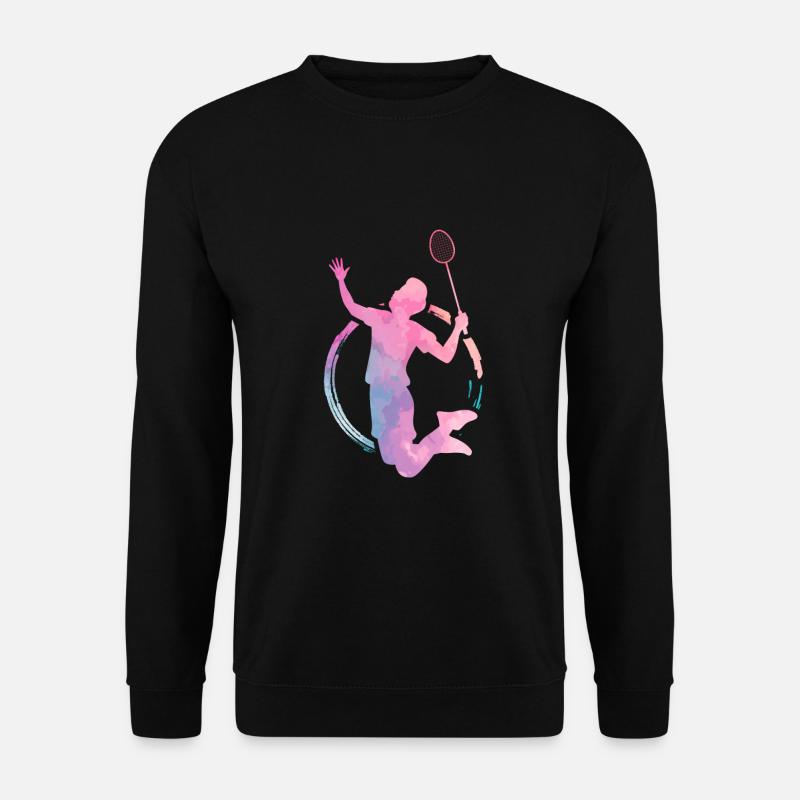 Badminton hobby - Unisex Sweatshirt - black