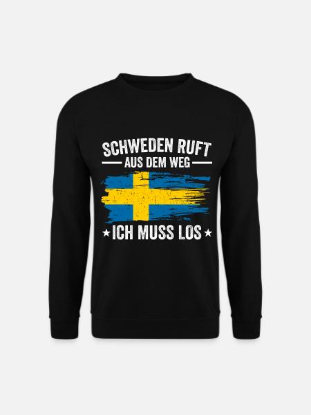 Schweden Skandinavien Schwedisch Schwede - Unisex Pullover - Schwarz