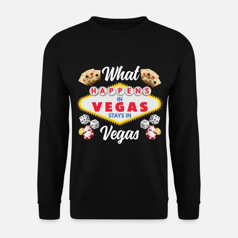 Was In Las Vegas Passiert Bleibt In Las Vegas - Unisex Pullover - Schwarz