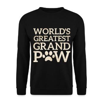 Le plus grand-père du monde - Sweat-shirt Unisexe - noir - Devant - Alina (178cm) & Michal (187cm)