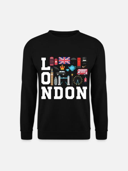London England UK Great Britain - Unisex Sweatshirt - black