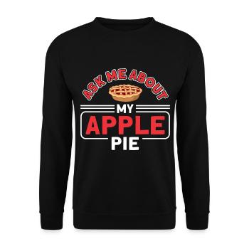 Cupcake Liebhaber Kuchen Liebhaber Apfelkuchen - Unisex Pullover - Schwarz - Vorne - Alina (178cm) & Michal (187cm)