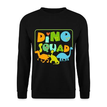 Dino Squad Future Paleontologist Dinosaur Di - Unisex Sweatshirt - black - Front - Alina (178cm) & Michal (187cm)