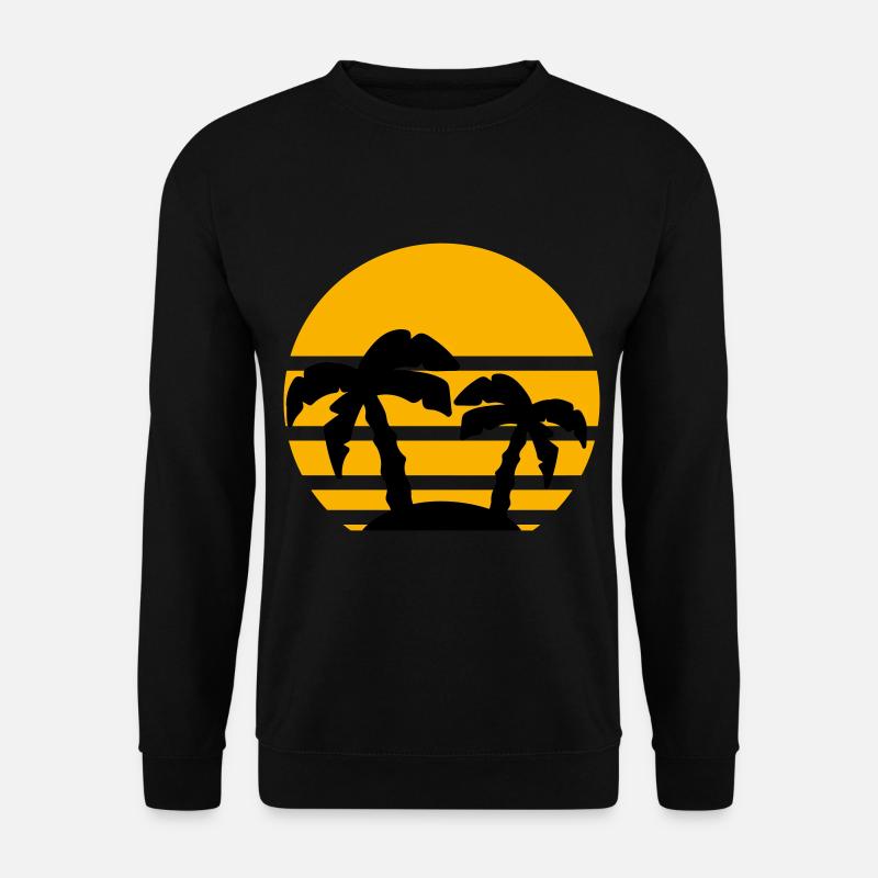 Palm Sunset Holiday - Unisex Sweatshirt - black