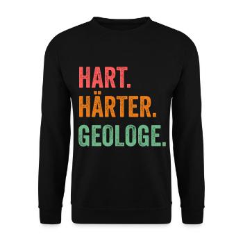 Geologie Fossiliensammler Fossilien Geologe - Unisex Pullover - Schwarz - Vorne - Alina (178cm) & Michal (187cm)