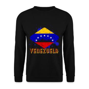 Drapeau du Venezuela - Sweat-shirt Unisexe - noir - Devant - Alina (178cm) & Michal (187cm)