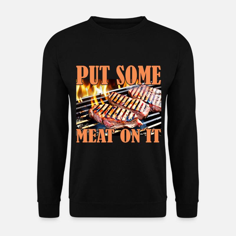 I love meat - Unisex Sweatshirt - black