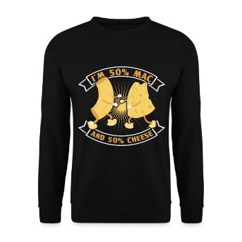 Macaroni au fromage macaroni et pâtes au fromage - Sweat-shirt Unisexe - noir - Devant - Alina (178cm) & Michal (187cm)