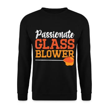 Souffleurs de verre passionnés Souffleurs de verre - Sweat-shirt Unisexe - noir - Devant - Alina (178cm) & Michal (187cm)