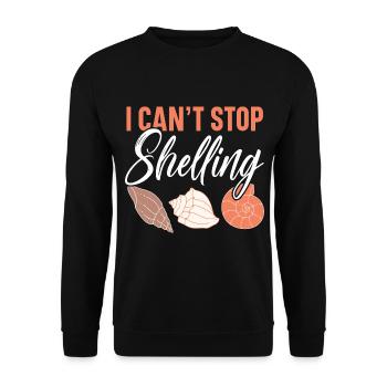 Je n’arrête pas de ramasser des palourdes - Sweat-shirt Unisexe - noir - Devant - Alina (178cm) & Michal (187cm)