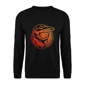 Cyclistes Cyclisme Femmes VTT - Sweat-shirt Unisexe - noir - Devant - Alina (178cm) & Michal (187cm)