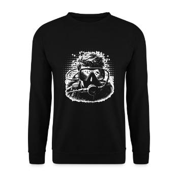 Scuba Diver Diving Women's Scuba Diving - Unisex Sweatshirt - black - Front - Alina (178cm) & Michal (187cm)