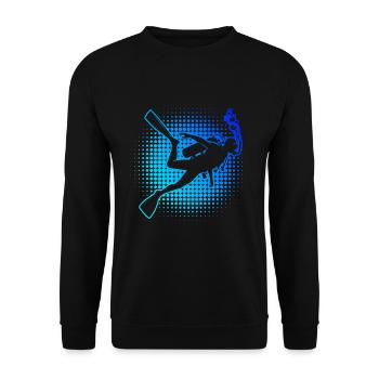 Diver Scuba Diver Scuba Diver Scuba Diving - Unisex Sweatshirt - black - Front - Alina (178cm) & Michal (187cm)