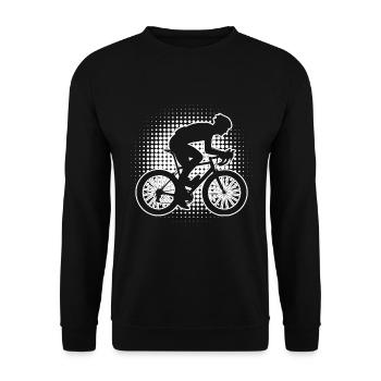 Road Cycling Road Bike Men Road Bike Road Cycling - Unisex Sweatshirt - black - Front - Alina (178cm) & Michal (187cm)