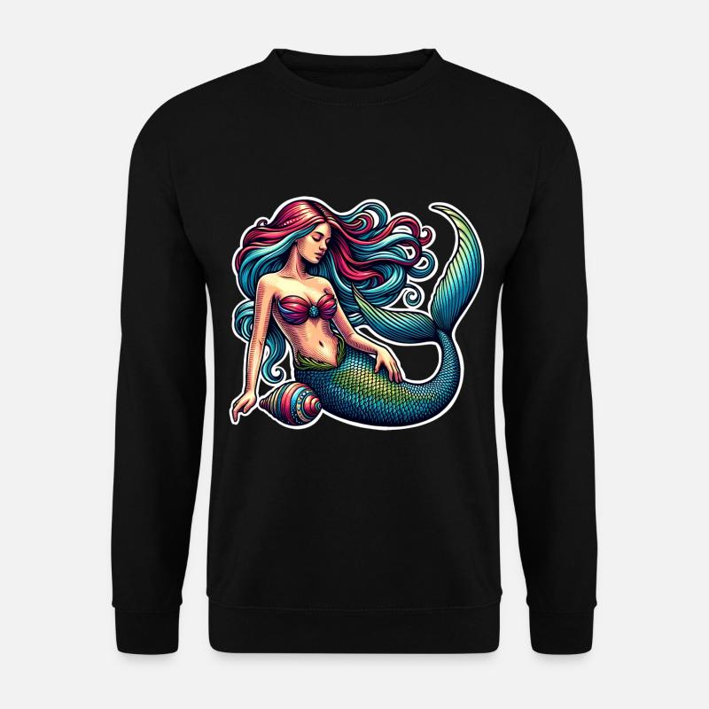 Mermaid - Unisex Sweatshirt - black